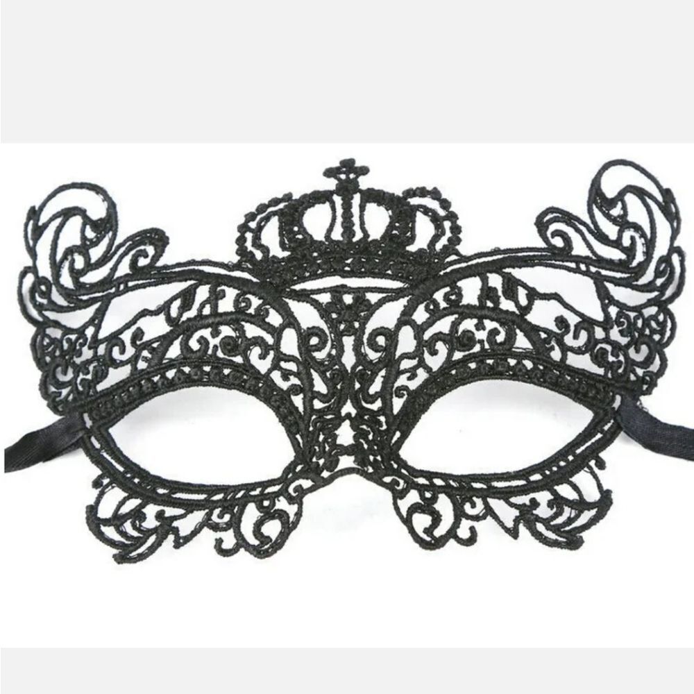 Sexy Women Lady Girl Black Lace Eye Mask for Halloween Masquerade Party US